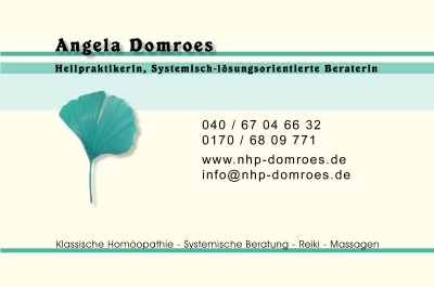 Angela Domroes - Heilpraktikerin, Systemisch-l&ouml;sungsorientierte Beraterin